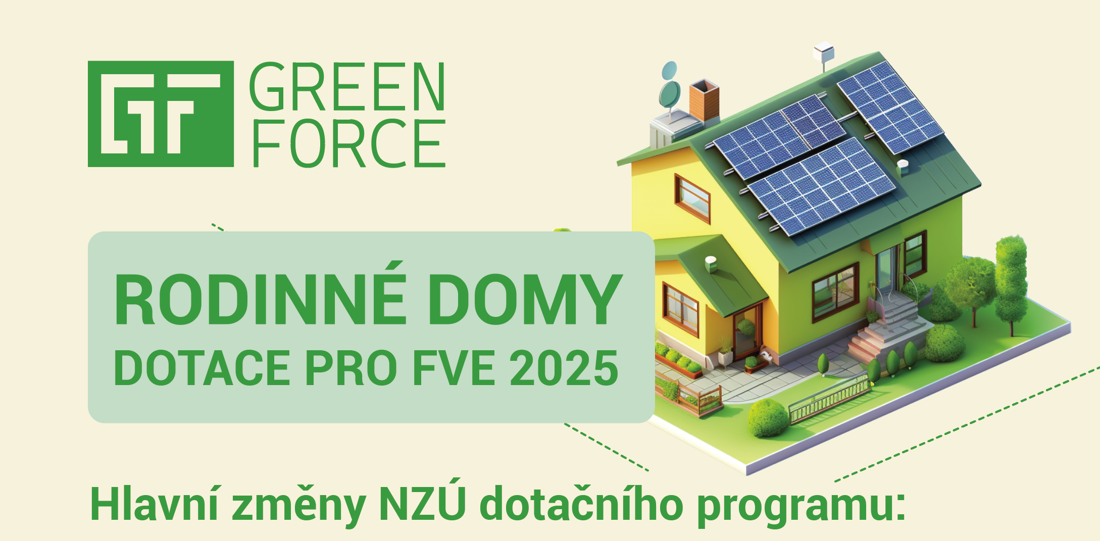 Nové podmínky NZÚ pro rodinné domy od února 2025🌱🔋 - Green force